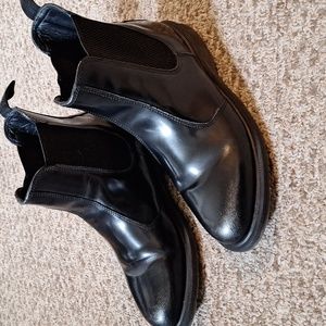 Dr Martens Flora Chelsea Boot Black, Metallic, Women's 10